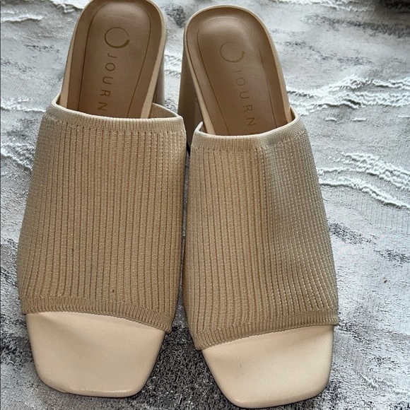 Journee Collection Women's Beige Mules - Picture 11 of 12